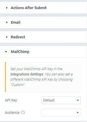 MailChimp Action