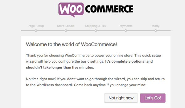 WooCommerce là gì? Hệ thống hiển thị thông báo chào mừng