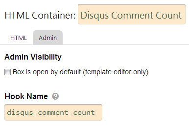 Disqus Commnent Counter