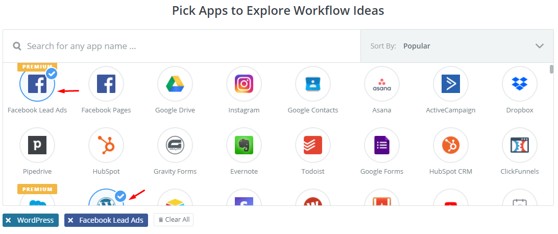 pick apps to explore 