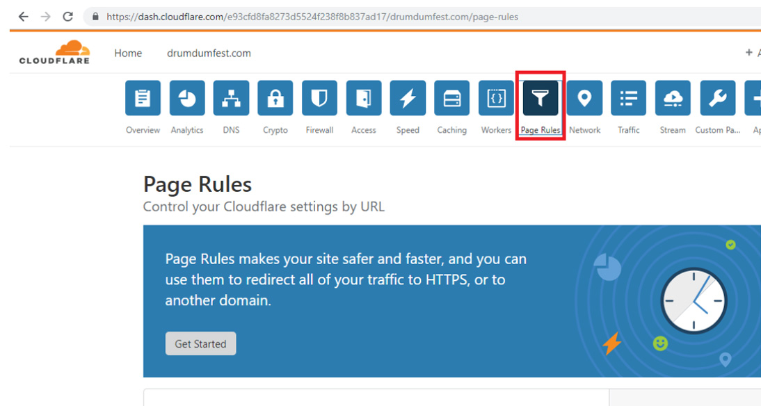 cloudflare page rules