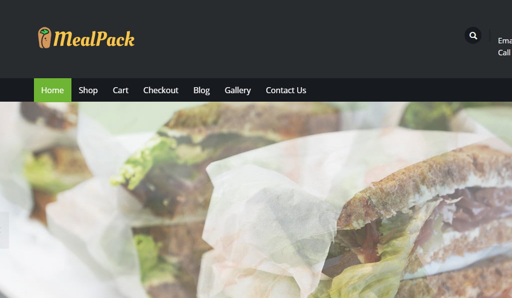 theme wordpress thực phẩm mealpack
