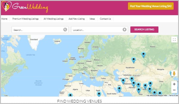 GreenWedding tích hợp Google Maps để người dùng theo dõi địa điểm tổ chức đám cưới.