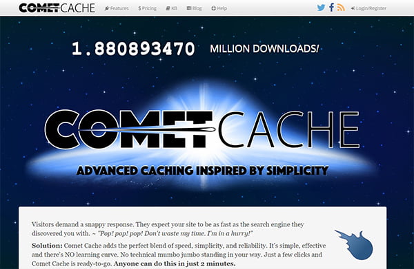 Comet Cache là WordPress Plugin có trả phí với nhiều tùy chọn đa dạng.