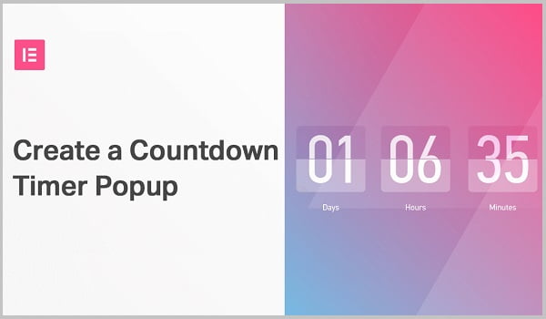 Cách tạo Hello Bar Countdown Popup trong elementor