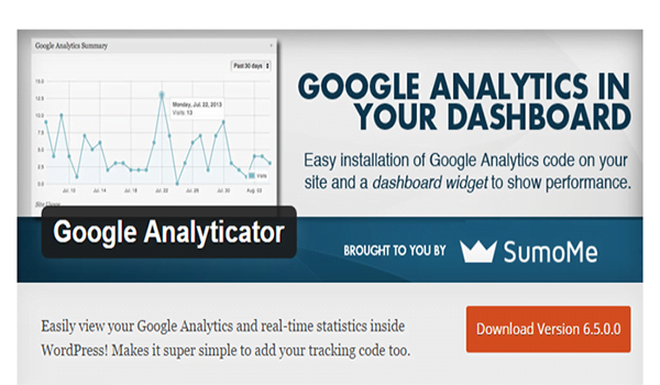 Google Analyticator cũng là plugin miễn phí cho WordPress và có thể truy cập suốt đời.