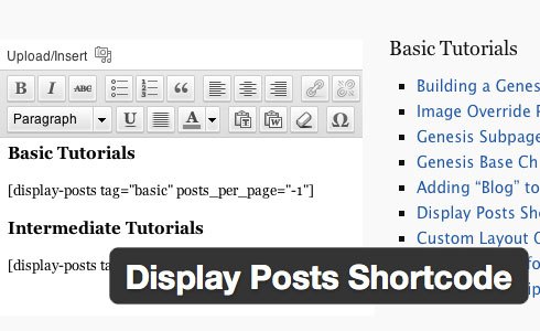 hiển thị Posts bằng Shortcode wordpress plugin